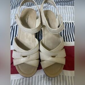 St. John's Bay Beige Strappy Sandals